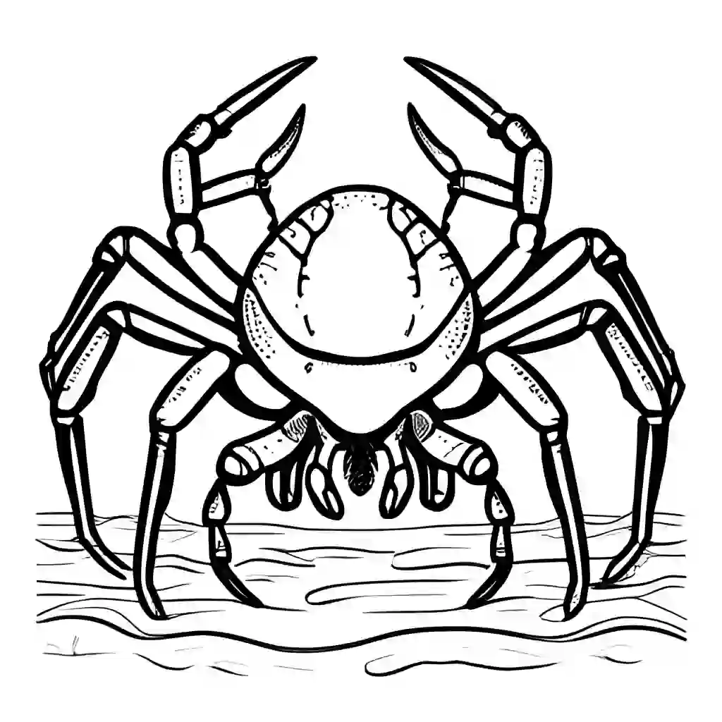 Japanese Spider Crabs coloring pages